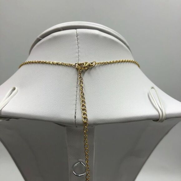 18K Gold Plated Women's Children Boy Girl Figure Hold Hands Necklace Family - Picture 7 of 12